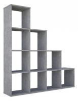 Стеллаж Polini Home Smart, серый. Фото №1