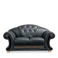 Диван Versace 2-х местный лавсит черный фото Диван Versace 2-х местный лавсит черный. Фото №1