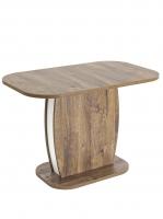 Стол Barrel 110-145*70 дуб Ка/белый. Фото №1