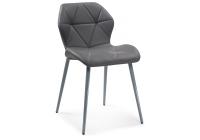 Стул Вальд экокожа серый / серый глянец