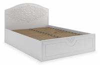кровать 2000*1400 Ассоль АС-60 (с ламелями и п/м) белое дерево фото кровать 2000*1400 Ассоль АС-60 (с ламелями и п/м) белое дерево. Фото №1