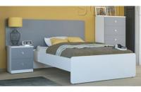 Кровать на каркасе двуспальная Силуэт (1800 х 2000) белый фото Кровать на каркасе двуспальная Силуэт (1800 х 2000) белый. Фото №1