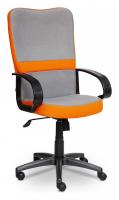 Компьютерное кресло СН757 ткань, серый/оранжевый, С27/С23. Фото №1
