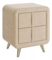 Тумба прикроватная Софи 2, (480х370х580) карамель (велюр). Фото №1