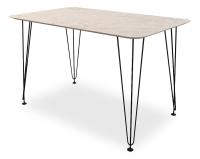 Антей 1 Стол (обеденный) камень светлый/черный