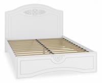 кровать 2000*1400 Ассоль АС-112К с ламелями и комплектом опор белое дерево. Фото №1