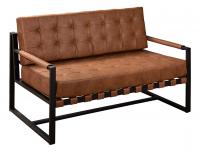 Кресло BEATA (mod. 8266) металл/ткань, 56х60х82 см, рыжий/черный, G062-24 (поставляется по 2 шт). Фото №1