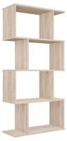 Стеллаж Polini Home Smart, древесина коричневая светлая дуб фото Стеллаж Polini Home Smart, древесина коричневая светлая дуб. Фото №1