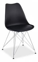 Стул TULIP IRON CHAIR (mod.EC-123) металл/пластик, 54,5*48*83,5см, черный (поставляется по 4 шт) фото Стул TULIP IRON CHAIR (mod.EC-123) металл/пластик, 54,5*48*83,5см, черный (поставляется по 4 шт). Фото №1