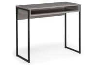 Стол, Лео Лофт бетон / матовый черный