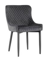 Стул Ститч серый ножки велюр