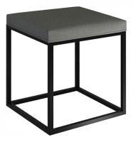 Крафт Пуф, (400х400х460) черный муар/графит