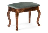 Банкетка Лусте орех / зеленая. Фото №1