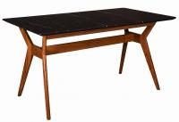 Стол Нарвик раскладной 140-180 ОРЕХ-Мрамор Графит фото Стол Нарвик раскладной 140-180 ОРЕХ-Мрамор Графит. Фото №1