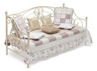Кровать металлическая JANE 90*200 см (Day bed), Античный белый (Antique White)