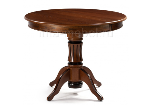 Стол деревянный Павия 130 орех / коричневая патина. Фото №1