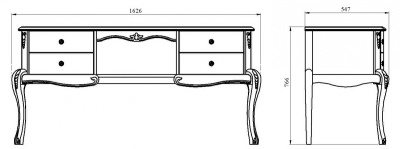 Стол туалетный Мокко ММ-316-06 фото Стол туалетный Мокко ММ-316-06. Фото №3