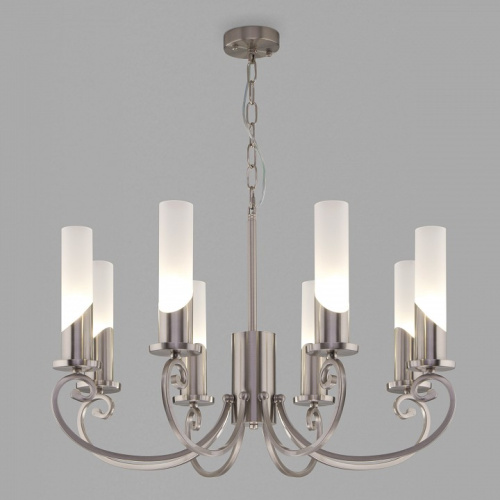 Подвесная люстра Eurosvet Banci 60117/8 никель. Фото №2