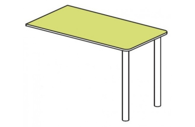 Стол приставной к стеллажу Силуэт фото Стол приставной к стеллажу Силуэт. Фото №2