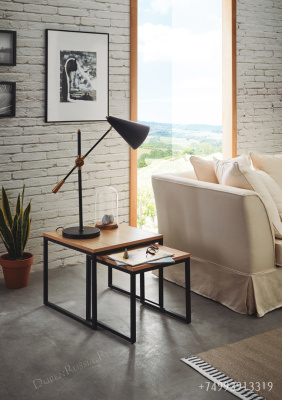 Комплект из двух квадратных столиков CT-907 Дуб. Фото