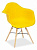 Кресло Secret De Maison CINDY (EAMES) (mod. 919) , желтый/yellow with natural legs (поставляется по 4 шт)