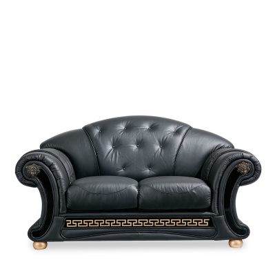 Диван Versace 2-х местный лавсит черный фото Диван Versace 2-х местный лавсит черный. Фото №2