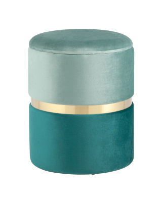 Пуф Кэрри с ящиком велюр бирюзовый. Фото