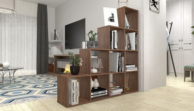 Стеллаж Polini Home Smart, коричневый. Фото