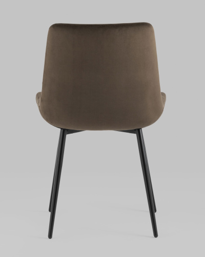 Стул Остин велюр тёмно-коричневый. Фото №6