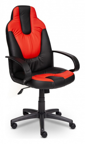 Компьютерное кресло NEO (1) [кож/зам, черный/красный, 36-6/36-161] id -. Фото №1