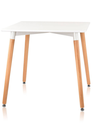 Стол Oslo 80*80, белый. Фото №3