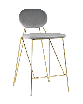 Стул Элис полубарный светло-серый. Фото