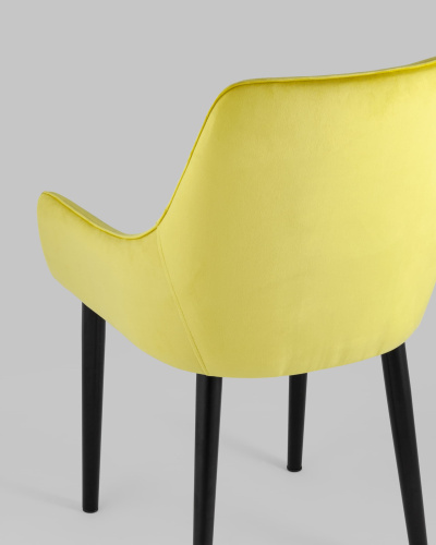 Стул Джоан велюр жёлтый. Фото №8