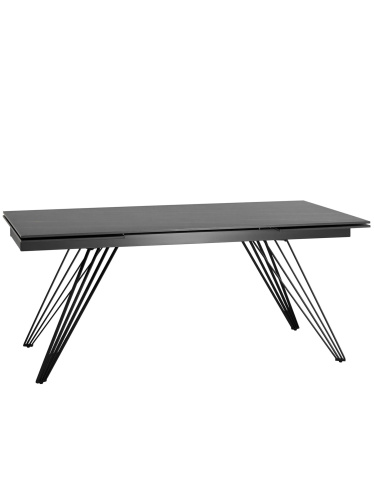 Стол обеденный Пандора раскладной 180-280*90 керамика темная. Фото №2