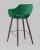 Стул барный Саймон велюр темно-зеленый фото Стул барный Саймон велюр темно-зеленый. Фото №7