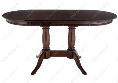 Стол деревянный Кантри 120 орех с коричневой патиной. Фото