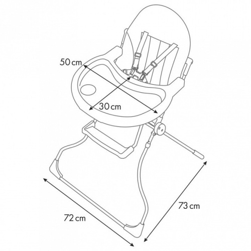 Стул для кормления Polini Kids 152, белый. Фото №10