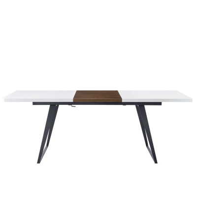 Стол DT-93B белый матовый/орех. Фото