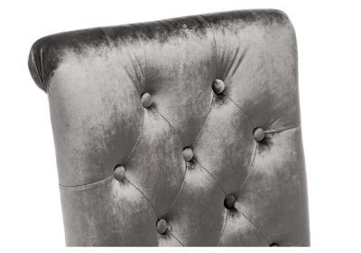 Стул деревянный Amelia white / fabric grey. Фото