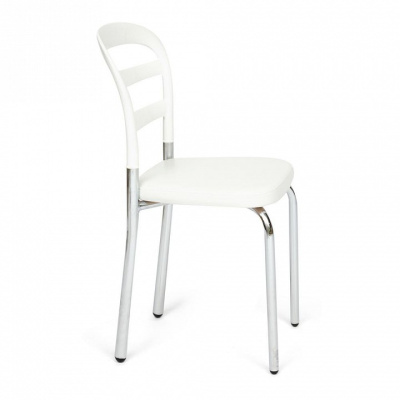 Стул Izmir (Mod.10) металл,,пластик,экокожа , 38*40*90, белый (поставляется только по 4 шт). Фото