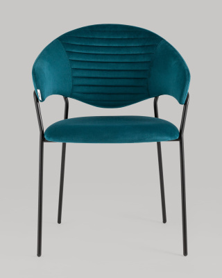 Стул Алексис велюр сине-зелёный. Фото №5
