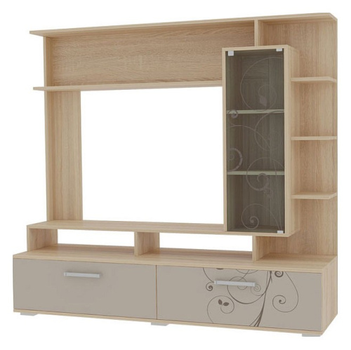 Лоя Мини-стенка дуб сонома/имбирь. Фото №1