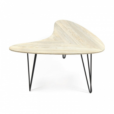 Стол журнальный WOLCOT МДФ/металл, 90*120*46,5 см, Скания натуральная (ножки черные). Фото