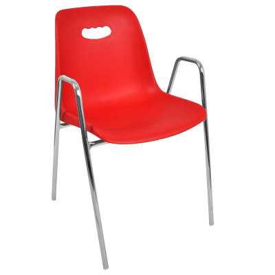 Стул Venezia-4 высокие ножки с подлокотниками каркас хром фото Стул Venezia-4 высокие ножки с подлокотниками каркас хром. Фото №4