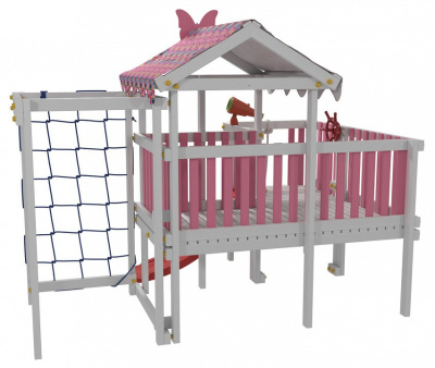Комплекс игровой ДК9Р, розовый, серый. Фото