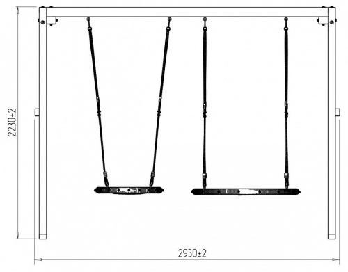 Качели детские Р911-21, коричневый. Фото №9