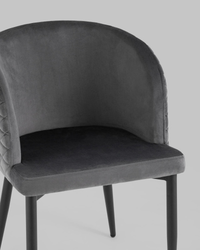 Стул Оскар велюр серый фото Стул Оскар велюр серый. Фото №9