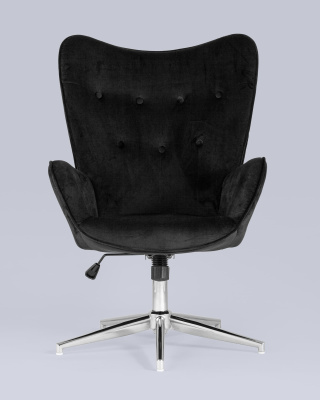 Кресло Филадельфия велюр черный. Фото