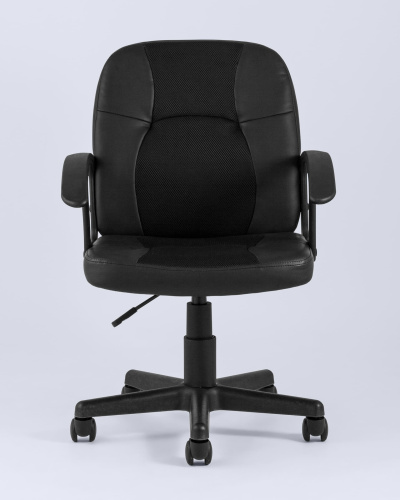 Кресло офисное TopChairs Comfort экокожа черное. Фото №5