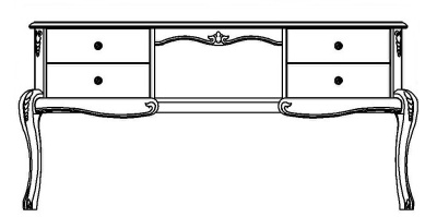 Стол туалетный Мокко ММ-316-06 фото Стол туалетный Мокко ММ-316-06. Фото №2